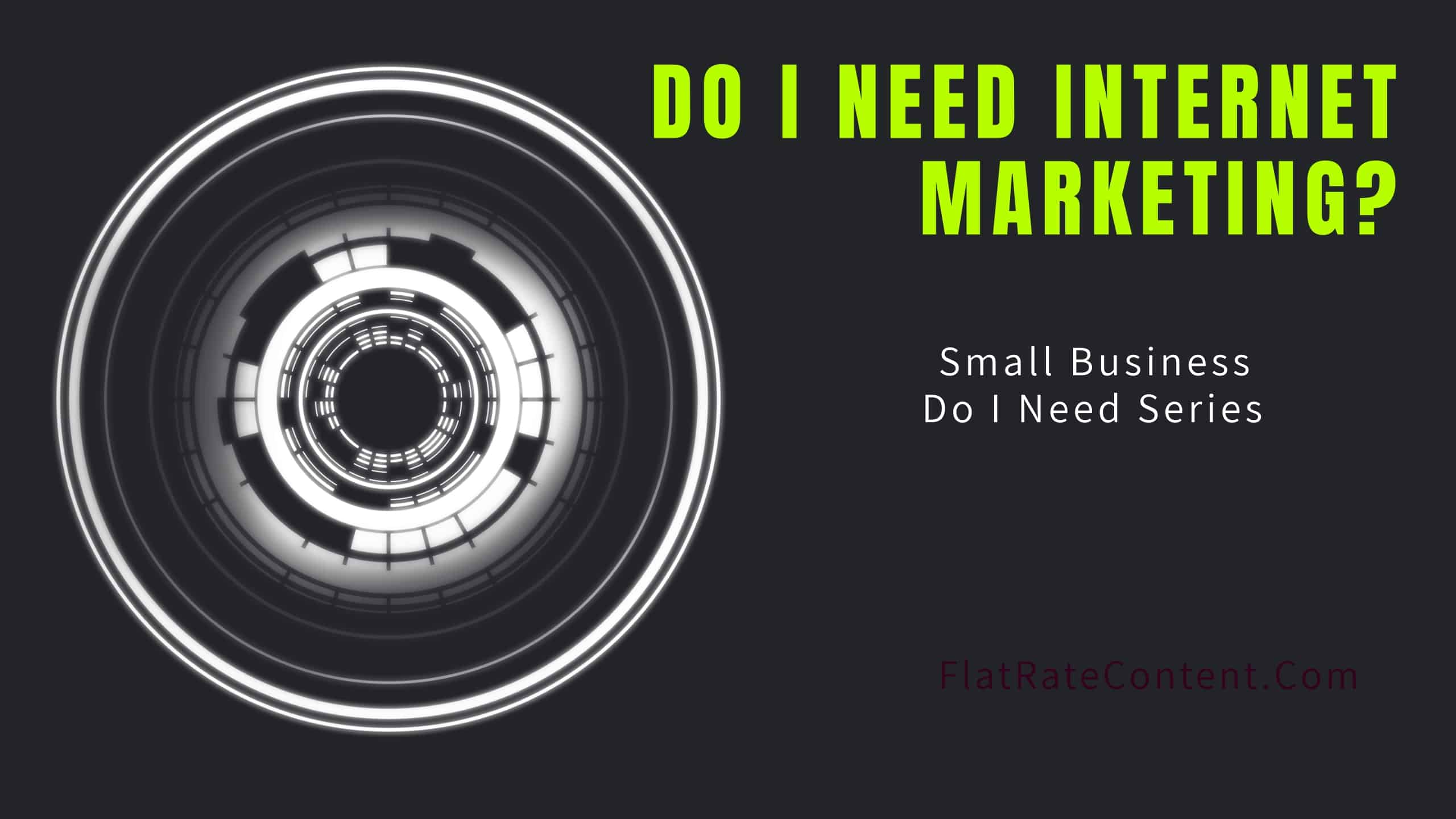 You need internet